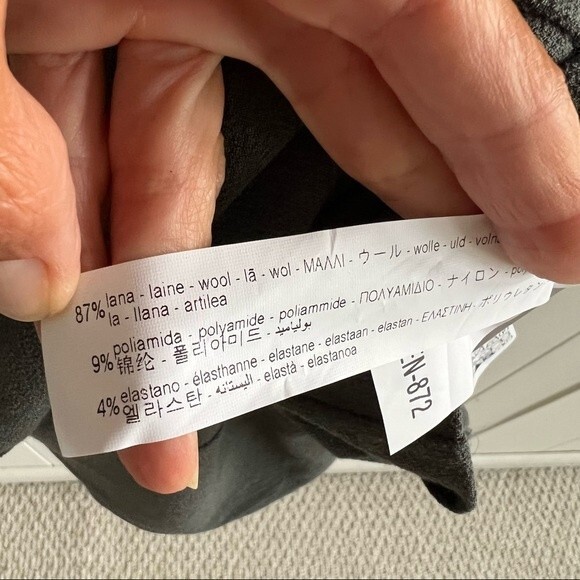 NWT Zara Limited Edition Wool Blend Midi Dress, Anthracite Grey - Picture 14 of 15